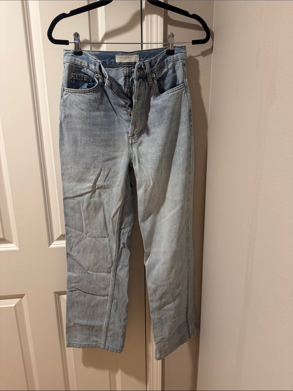 Topshop Light Wash Boot Cut Jeans
